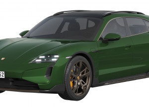 Porsche Taycan Turbo Cross Turismo 2024 3D Модель