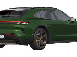 Porsche Taycan Turbo Cross Turismo 2024 3D Model
