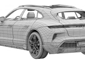 Porsche Taycan Turbo Cross Turismo 2024 3D Model