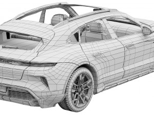 Porsche Taycan Turbo Cross Turismo 2024 3D Model