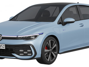 Volkswagen Golf GTE 2024 3D Модель
