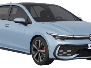 Volkswagen Golf GTE 2024 3Dモデル