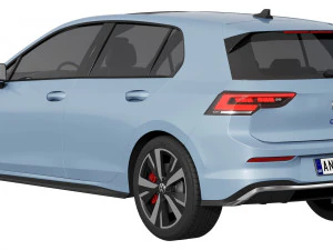 Volkswagen Golf GTE 2024 3D Model