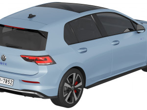 Volkswagen Golf GTE 2024 3Dモデル