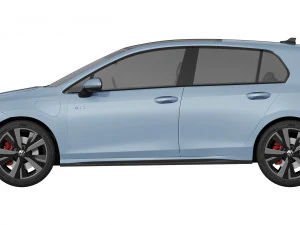 Volkswagen Golf GTE 2024 3D Model