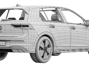 Volkswagen Golf GTE 2024 3Dモデル