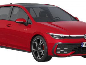 Volkswagen Golf GTI 2024 3D Model