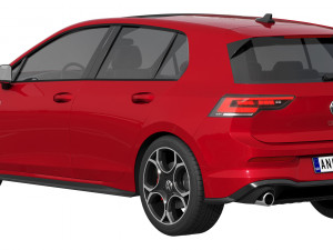 Volkswagen Golf GTI 2024 3D Model