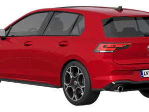 Volkswagen Golf GTI 2024 3D Model