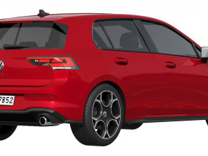 Volkswagen Golf GTI 2024 3D Model