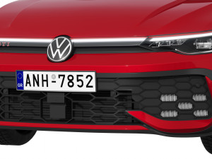 Volkswagen Golf GTI 2024 3D Model