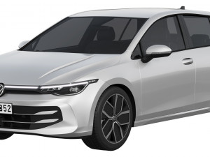 Volkswagen Golf 2024 3D 模型