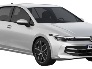 Volkswagen Golf 2024 3D Model