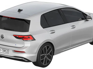Volkswagen Golf 2024 3D Model