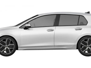 Volkswagen Golf 2024 3D Model