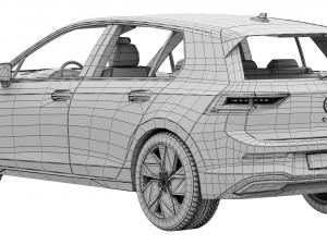 Volkswagen Golf 2024 3D Model