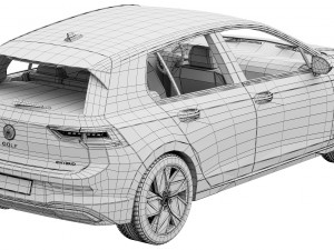 Volkswagen Golf 2024 3D Model