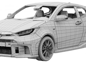 Toyota GR Yaris 2024 Modello 3D