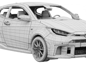 Toyota GR Yaris 2024 Modello 3D