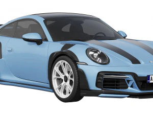 Porsche 911 TECHART GTstreet R Touring 3D Model