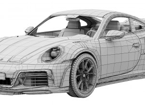 Porsche 911 TECHART GTstreet R Touring 3Dモデル