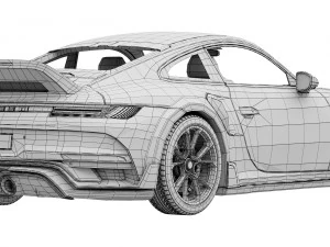 Porsche 911 TECHART GTstreet R Touring 3D Model