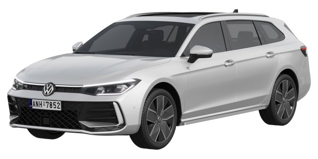 Volkswagen Passat Variant R 2024 Model 3D .c4d .max .obj .3ds .fbx .stl .blend 