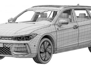 Volkswagen Passat Variant R 2024 Model 3D
