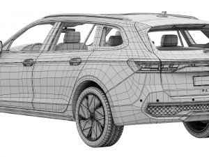 Volkswagen Passat Variant R 2024 Model 3D