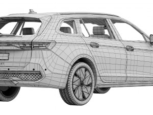 Volkswagen Passat Variant R 2024 Model 3D