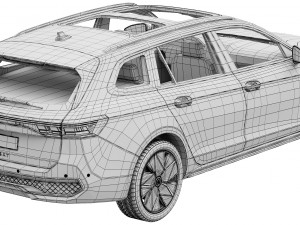 Volkswagen Passat Variant R 2024 Model 3D