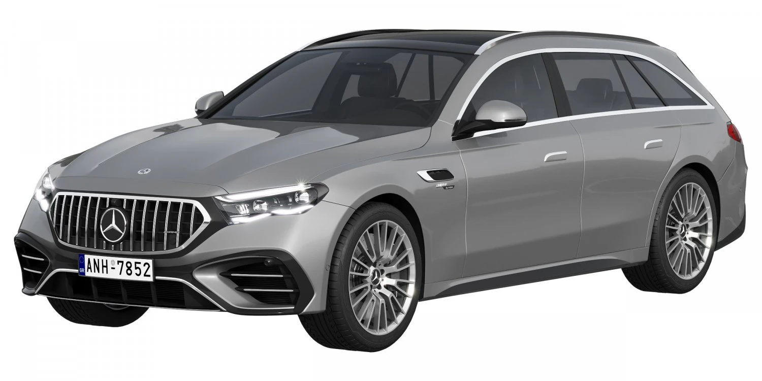 Mercedes-Benz E53 AMG Hybrid Estate 2024 3D Model .c4d .max .obj .3ds .fbx .stl .blend 