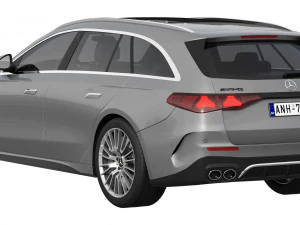 Mercedes-Benz E53 AMG Hybrid Estate 2024 3D Model