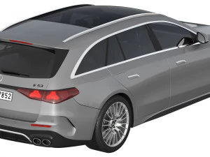 Mercedes-Benz E53 AMG Hybrid Estate 2024 3D Model