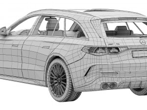 Mercedes-Benz E53 AMG Hybrid Estate 2024 Model 3D