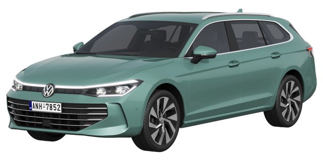 Volkswagen Passat Variant 2024 3D Model .c4d .max .obj .3ds .fbx .stl .blend 