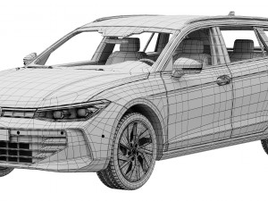 Volkswagen Passat Variant 2024 3D Model