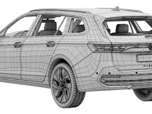 Volkswagen Passat Variant 2024 3D Model