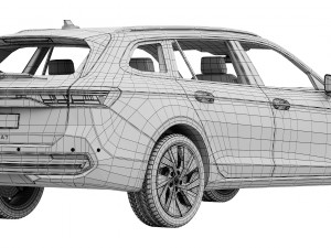Volkswagen Passat Variant 2024 3D Model