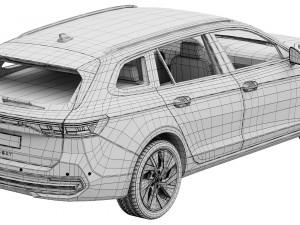 Volkswagen Passat Variant 2024 3D Model