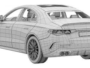 Mercedes-Benz E53 AMG Hybrid 2024 3D Model