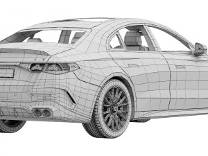 Mercedes-Benz E53 AMG Hybrid 2024 3D Model