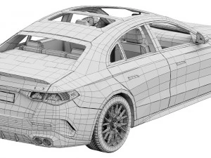 Mercedes-Benz E53 AMG Hybrid 2024 3D Model