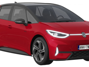Volkswagen ID3 GTX 2024 3D 모델