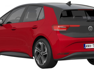 Volkswagen ID3 GTX 2024 3D 모델