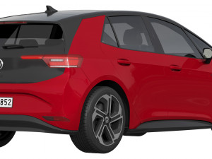 Volkswagen ID3 GTX 2024 3D 모델