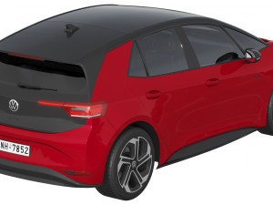 Volkswagen ID3 GTX 2024 3D 모델