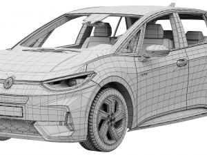 Volkswagen ID3 GTX 2024 3D 모델