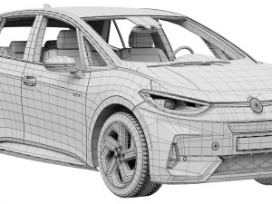 Volkswagen ID3 GTX 2024 3D 모델