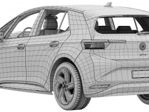 Volkswagen ID3 GTX 2024 3D 모델